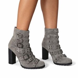 Fergie “Juliette” suede 4” heeled booties